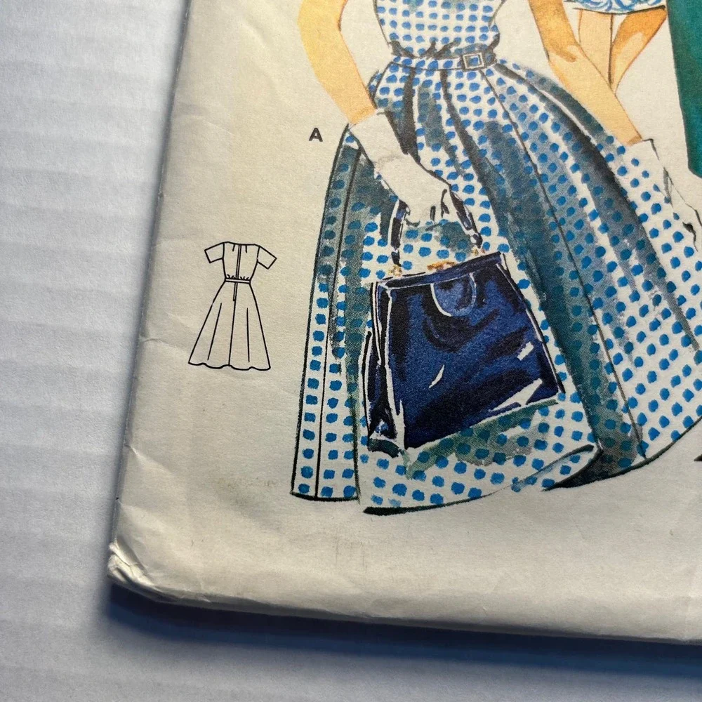 Butterick Vintage 1960's Pattern #9764 Shallow Neck Dress‎ Size 14